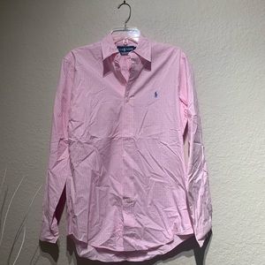 Ralph Lauren / Pink plaid button up / size S